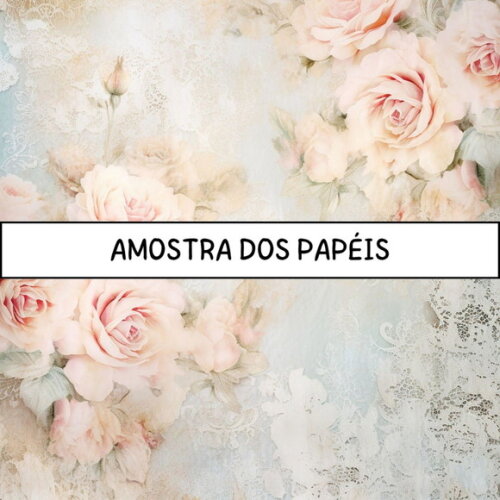 Papel Digital Vintage 50 - Shabby Roses