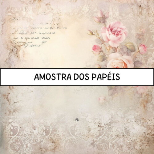Papel Digital Vintage 50 - Shabby Roses