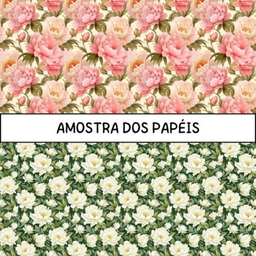 Papel Digital Vintage 51 - Peony