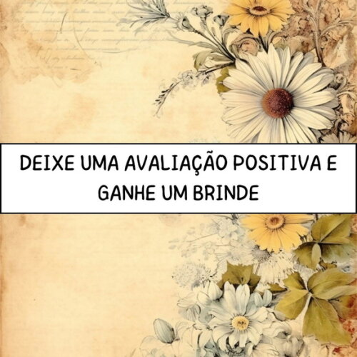 Papel Digital Vintage 58 - Floral Margaridas - Blooming