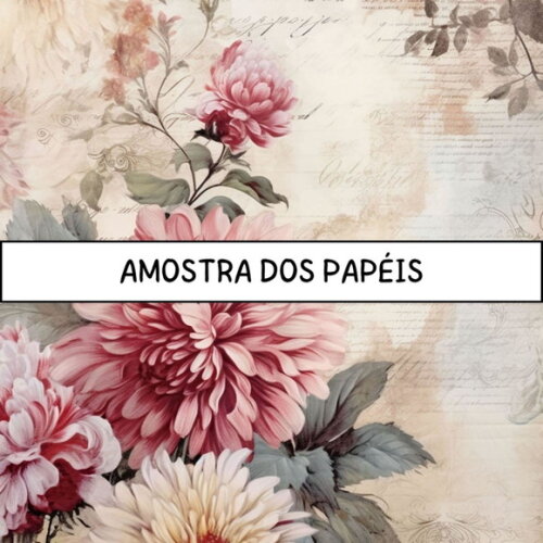Papel Digital Vintage 65 - Shabby Rose Journal Pages