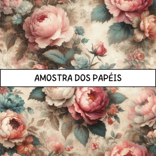 Papel Digital Vintage 70 - Roses Shabby Ia