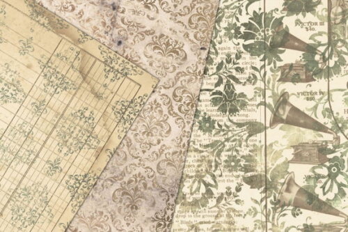 Papel Digital Vintage 72 - Sépia Ephemera