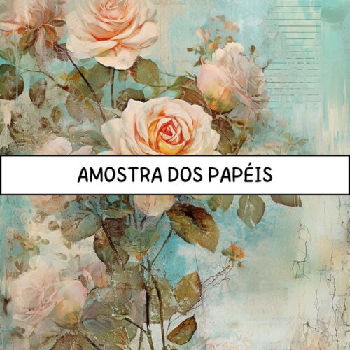 Papel Digital Vintage 87 - Roses Junk Journal 3