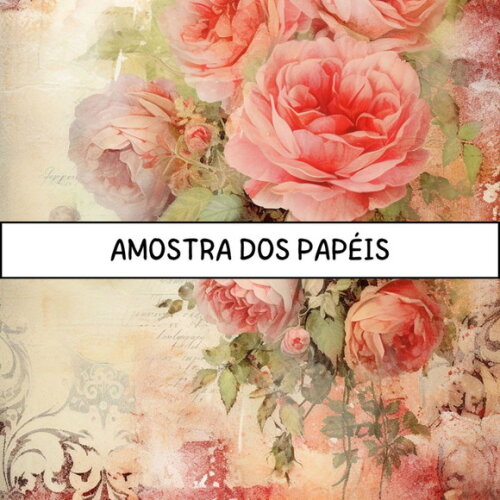 Papel Digital Vintage 86 - Roses Junk Journal 2