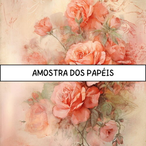Papel Digital Vintage 86 - Roses Junk Journal 2