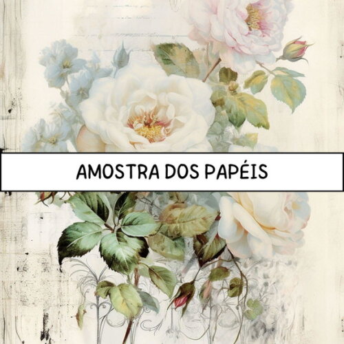 Papel Digital Vintage 88 - Roses Junk Journal 4