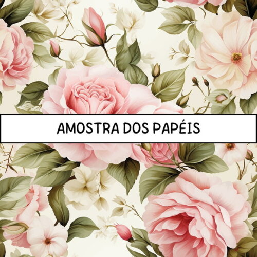 Papel Digital Vintage 90 - Vintage Roses (pag)