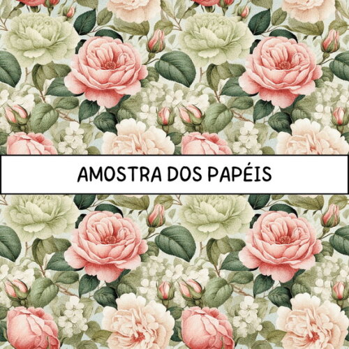 Papel Digital Vintage 90 - Vintage Roses (pag)