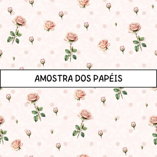 Papel Digital Vintage 90 - Vintage Roses (pag)