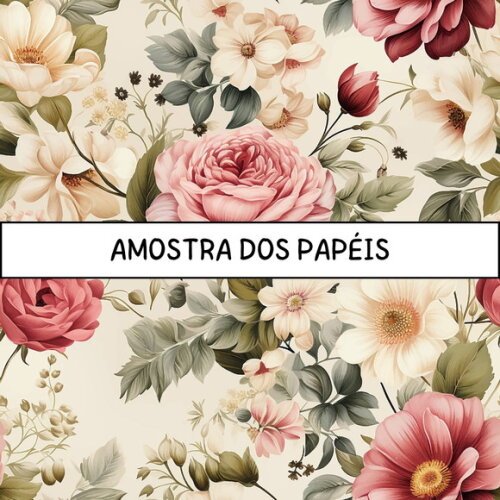 Papel Digital Vintage 90 - Vintage Roses (pag)