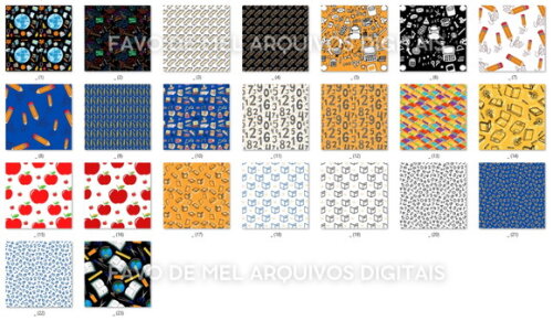 Papel Digital Volta às Aulas #4 Jpg (pague 1 Leve 5)