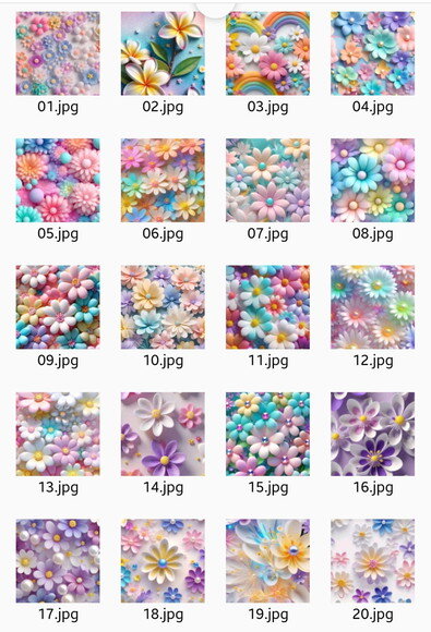Papel Digital Wallpaper Celular - Floral Ia Neon Candy Color