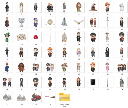 KIT DIGITAL HARRY POTTER PNG