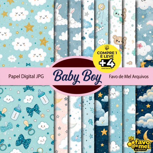 PAPEL DIGITAL BABY BOY
