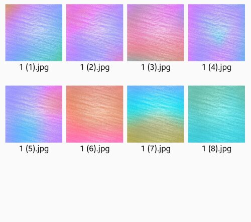 Papel Digital Candy Color Gradiente Foil
