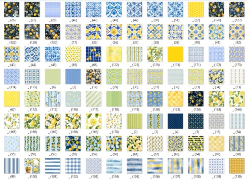 KIT DIGITAL LIMÃO E AZULEJOS - MEGA PACK LIMÃO SICILIANO PNG JP