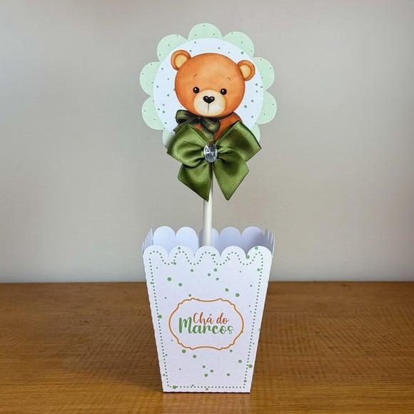 Centro de Mesa Chá de Bebe Verde