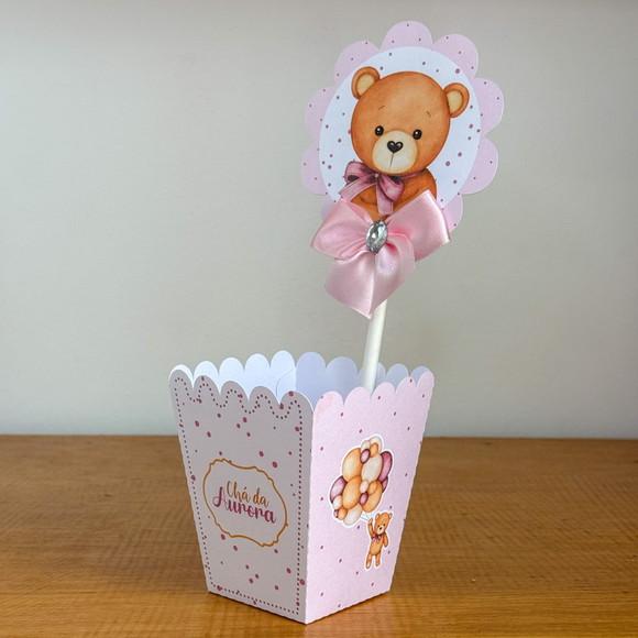 Centro de Mesa Chá de Bebe Rosa