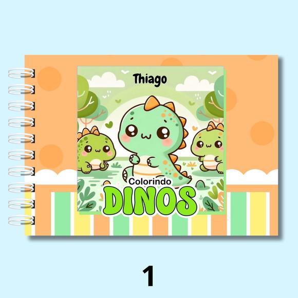Livro de Colorir Dino Baby Dinossauro 50 Desenhos