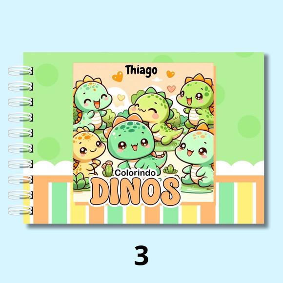 Livro de Colorir Dino Baby Dinossauro 50 Desenhos