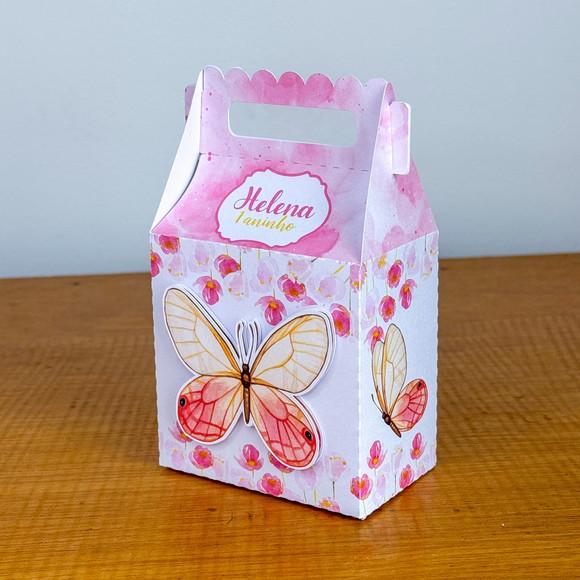 Personalizado Borboleta Rosa 50 Peças