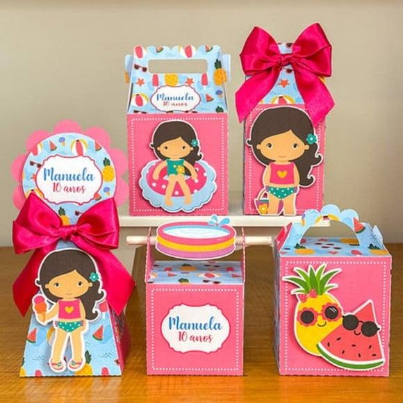 Personalizado Pool Party Menina 50 Peças