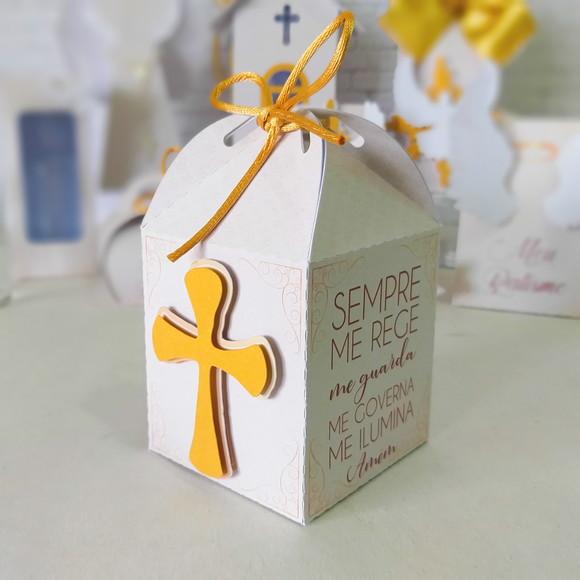 Personalizados Batizado Dourado 20 Peças