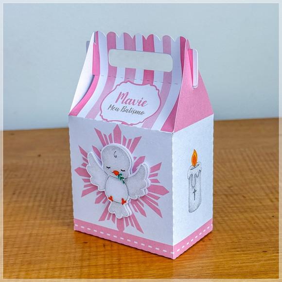 Personalizados Batizado Rosa 60 Peças