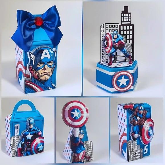 Personalizados Capitão América 30 Peças