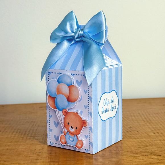 Personalizados Chá de Bebe Azul 30 Peças