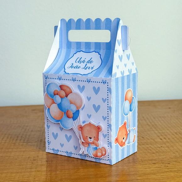Personalizados Chá de Bebe Azul 60 Peças