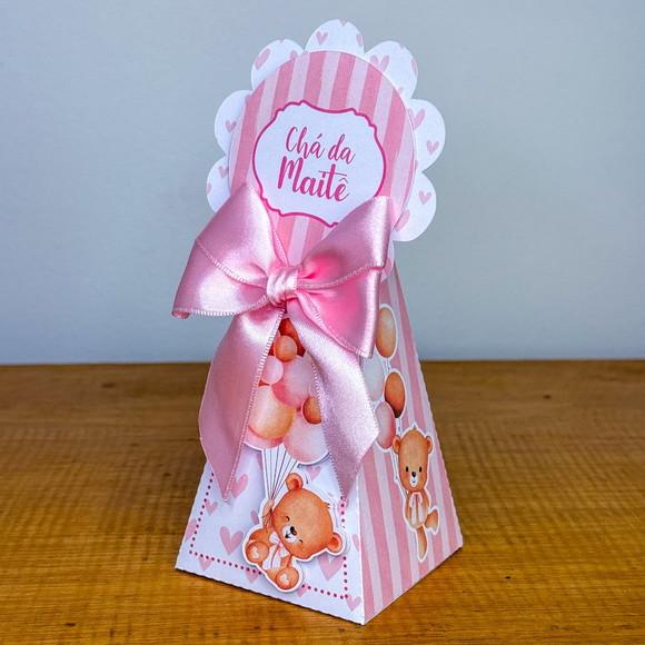 Personalizados Chá de Bebe Ursinha Rosa 20 Peças