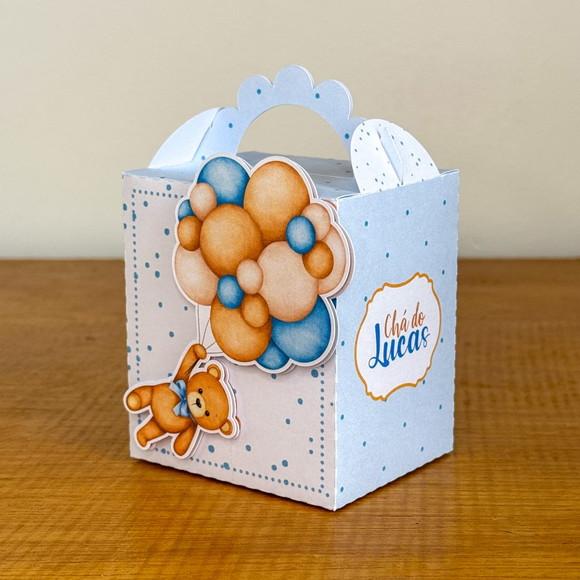 Personalizados Chá de Bebe Ursinho Azul 30 Peças