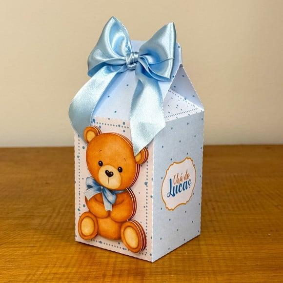 Personalizados Chá de Bebe Ursinho Azul 60 Peças