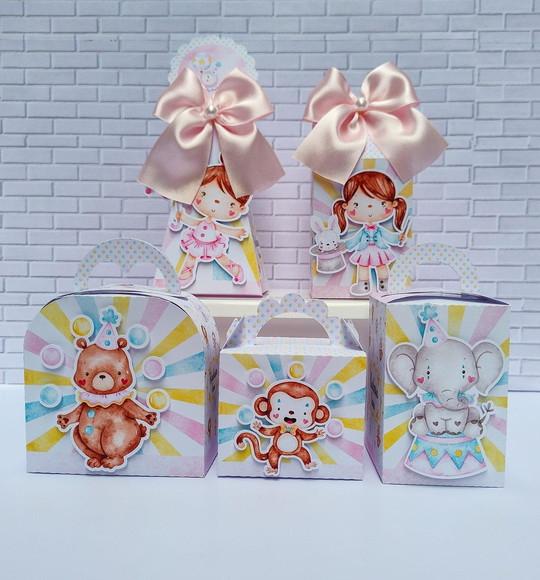 Personalizados Circo Rosa 50 Peças