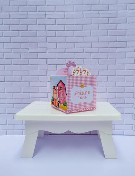 Personalizados Fazendinha Rosa 50 Peças