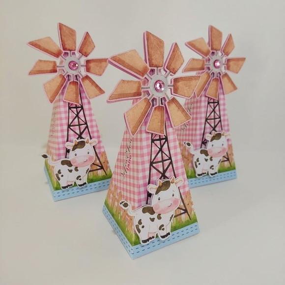 Personalizados Fazendinha Rosa 50 Peças