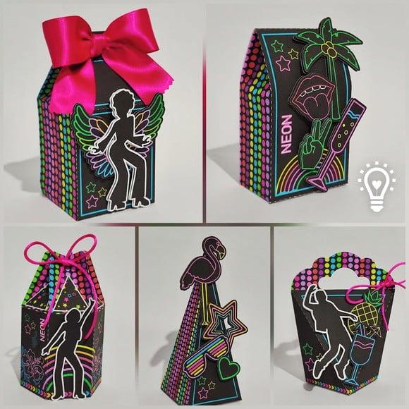 Personalizados Festa Neon 60 Peças