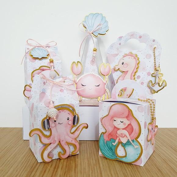 Personalizados Fundo do Mar Menina 50 Peças