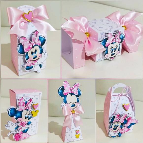Personalizados Minnie Rosa 60 Peças