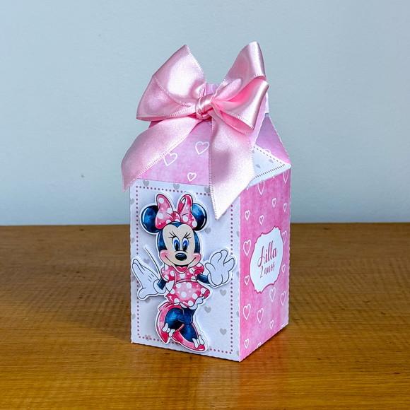 Personalizados Minnie Rosa Aquarelada 60 Peças