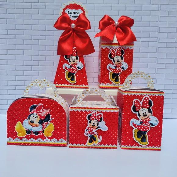 Personalizados Minnie Vermelha  luxo 3d