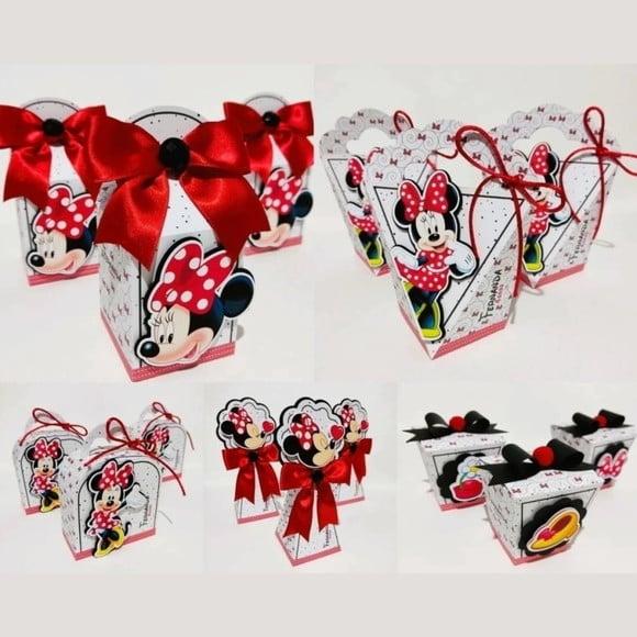 Personalizados Minnie Vermelha 60 Peças