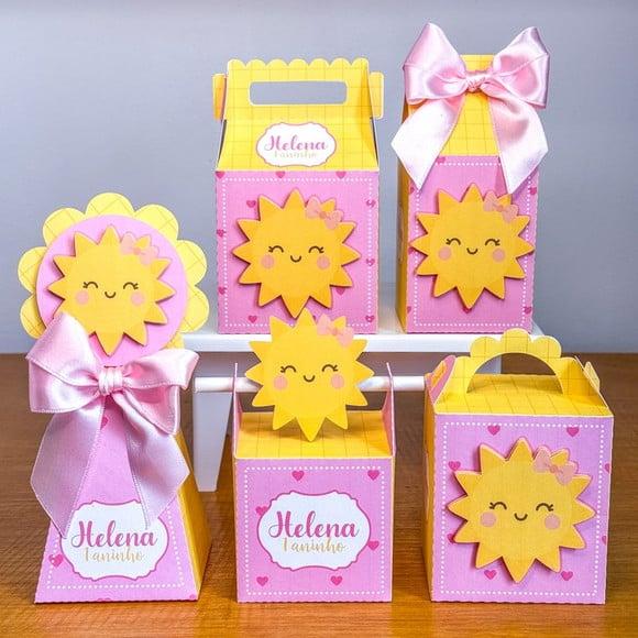 Personalizados Raio de Sol Menina 50 Peças