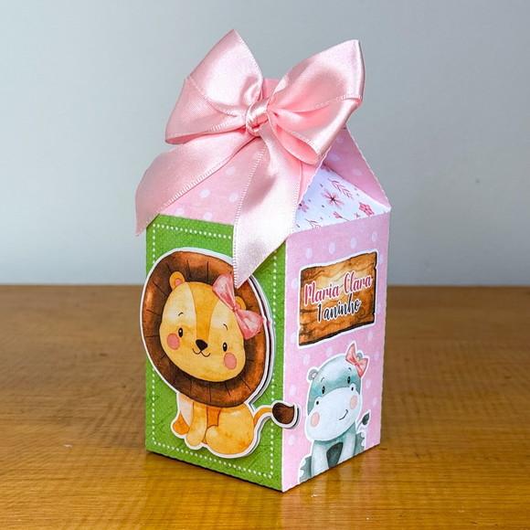 Personalizados Safari Baby Rosa Menina 40 Peças
