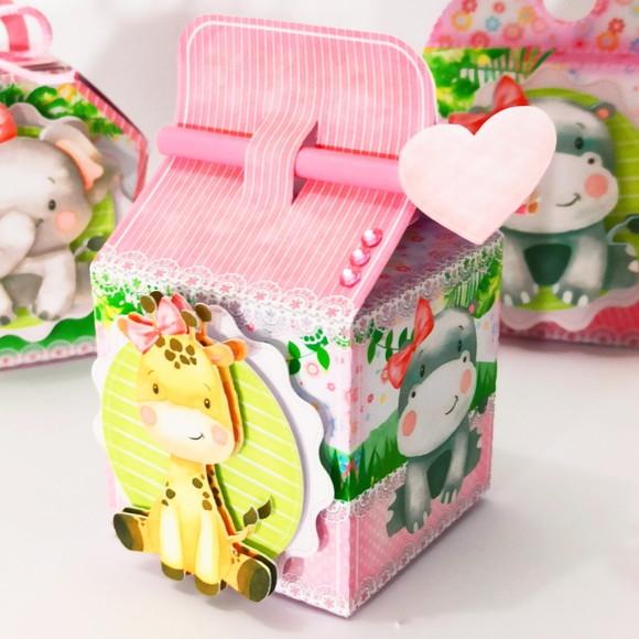 Personalizados Safari Rosa Menina 50 Peças