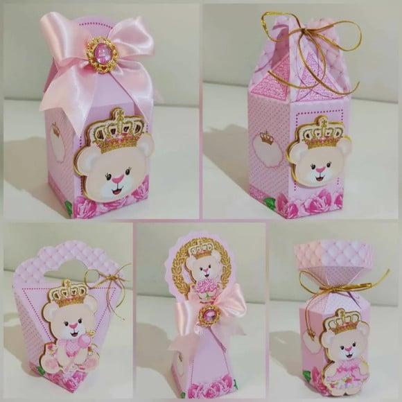 Personalizados Ursinha Princesa 30 Peças
