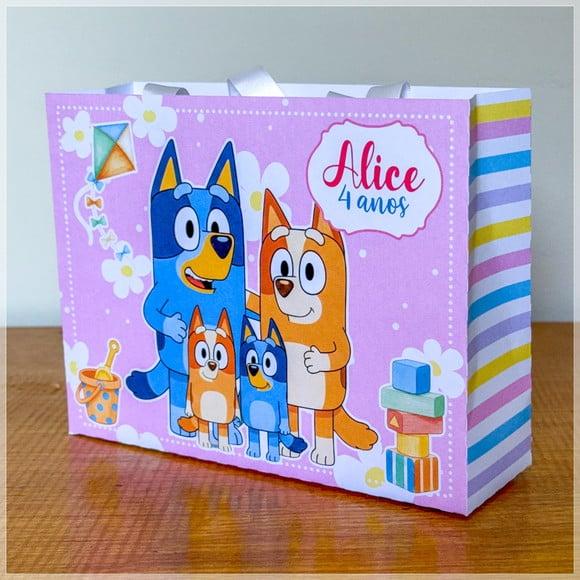 Sacola Personalizada Bluey e Bingo