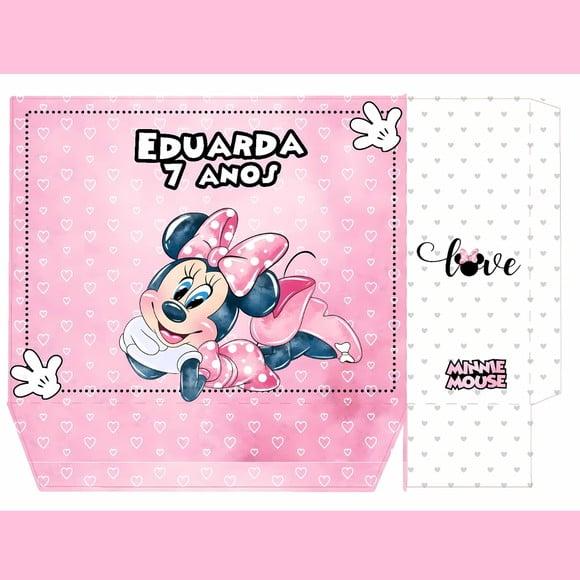 Sacola Personalizada Minnie Rosa